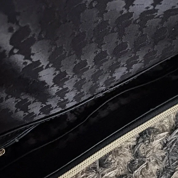 Karl Lagerfeld Luxury Black Floral Shoulder Bag with Gold Hardware - Picture 11 of 14